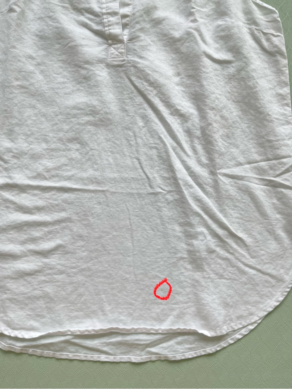 J. Crew White Linen Blend Popover Collared Top - Picture 7 of 7